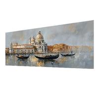 Diamond Painting Venezia Diamond Painting Kit Completo, Castello Pittura Diamante Adulti Fai da Te Piazza Diamantini Crystal Art Strass Punto Croc Artigianale Kit per Decorazione Casa 40x95cm w-1969