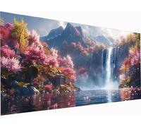 Diamond Painting Waterfall Grandi Dimensioni 80x40cm, Diamond Painting Kit Completo Paesaggio, DIY Quadri con Perline Ricamo a Punto Croce Kit, per Decorazione per la Casa, Regalo Donna 2-5439
