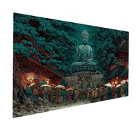 Diamond Painting zen Diamond Painting by Numbers 50x100CM, Fai Da Te Kit Punto Croce Pittura Diamante Giappone, 5D Diamantini Crystal Art Dipingere Con I Numeri per Decorazioni Casa, Regalo JXL-8054