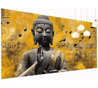 Diamond Painting zen Diamond Painting Kit Completo, Nota Pittura Diamante Adulti Quadrato Diamantini Crystal Art Quadri Ricamati Strass per Principianti Decorazioni Parete Casa 30x60 cm S2-285