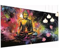 Diamond Painting zen Diamond Painting Kit Completo, Statua pietra Pittura Diamante Adulti Quadrato Diamantini Crystal Art Quadri Ricamati per Principianti Decorazioni Parete Casa 60x120 cm S2-301