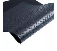 Diamond Plate Rubber Matting, Rotolo di pavimento antiscivolo per garage e moto parcheggio, riutilizzabile tappetino protettivo per pavimento,