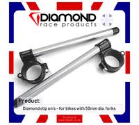 Diamond Race Products 50mm Clip Su Manubrio Set Per : Triumph Daytona 675R '07+