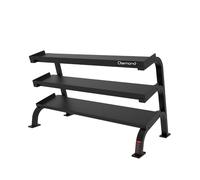 Diamond Rastrelliera a 3 Ripiani Rack Professionale per Manubri Tondi Esagonali