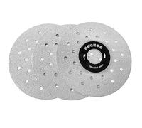 Diamond Rock Slab 8/15 pezzi Lama for diamantata e ceramica Dischi abrasivi doppio uso da 4" con bordi smussati Piastrelle in marmo for piastrelle smerigliatrice angolare(8Pcs)