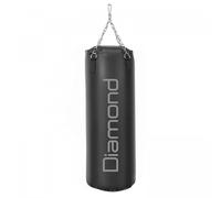 Diamond Sacco da Boxe Pugilato Professionale 40 kg h 140 cm Nero Catene Incluse