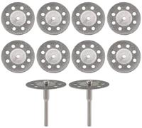 Diamond Saw Blade12 PCS 20-30 Mm Con Mandrino Da 3 Mm Per Strumenti Rotanti Mini Dischi Di Vetro In Vetro Metallo,12 Pezzi Da 20 Mm Set