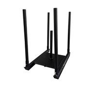 Diamond SCT2 [Slitta Crosstraining per Spinta e Trazione Caricabile 300kg] Slitta Allenamento Forza Potenziamento con Sistema di Spinta Centrale Impugnatura Verticale Zavorra Dischi 50mm 25mm Palestra