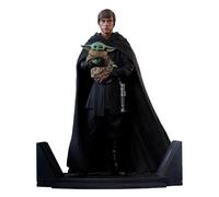 GENTLE GIANT Mandalorian Premier Collection 1/7 Luke Skywalker & Grogu STATUE