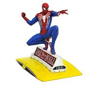 DIAMOND SELECT TOYS Figure- Marvel Gallery PS4 Spider-Man On Taxi Statue, multicolore
