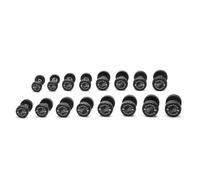 Diamond Set 16 Manubri Tondi Professionali da Palestra da 2 a 24 kg Totale 360kg
