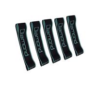 Diamond Set 5 Fasce in Tessuto Loop Band Bande Elastiche Anello Palestra Fitness