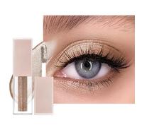 Diamond Shimmer, ombretto liquido ad asciugatura rapida e durata lunga, con applicatore, eyeliner liquido altamente pigmentato e glitter fini per il trucco degli occhi (marrone sexy)