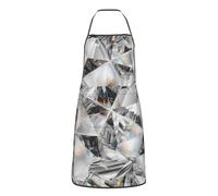 Diamond Texture Style Crystal Grembiule Unisex Grembiule Uomo Regolabile Grembiuli Da Cuoco Per Lavoro Donna Papa 52X72Cm