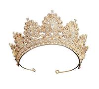 Diamond Tiara Champagne Rhinestone Corona nuica Crown Tiara Accessori per capelli per matrimoni Oro Crystal Beauty Pageant Tiara Queen Crown