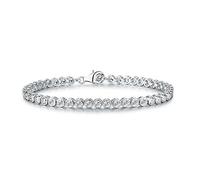 Diamond Treats Braccialetto Tennis Donne,Set Castone solido ARGENTO 925 STERLING 3mm Perfetto Zircone Bianco Cubico. Misure 16,5 cm - 20,3 cm.Eternity Donna Regalo Gioielleria Perfetto Lei