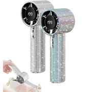 Diamond Ventilatore portatile, turbo, portatile, di lusso, artigianale, per viaggi, campeggio, attività all'aperto, casa (A4)