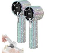 Diamond Ventilatore portatile, turbo, portatile, di lusso, artigianale, per viaggi, campeggio, attività all'aperto, casa (A3)