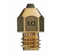 Diamondback Nozzles - MK8 Compatible - Polycrystalline Solid Diamond Tip 3D Printer Nozzles, Improved Extrusion, Any Filament, Long Life, Wear Resistant, Layer Adhesion, USA Made (1.0mm)