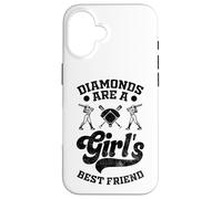 Diamonds Are A Girl - Pallone da baseball da ragazza Custodia per iPhone 16