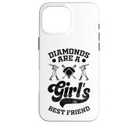 Diamonds Are A Girl - Pallone da baseball da ragazza Custodia per iPhone 16 Pro Max