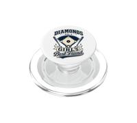 Diamonds Are A Girl's Best Friend Baseball & Softball PopSockets PopGrip per MagSafe