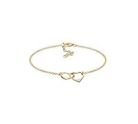 Diamore - Bracciale da donna con cuore e simbolo dell'amore, in argento sterling 925 con diamante (0,02 ct)