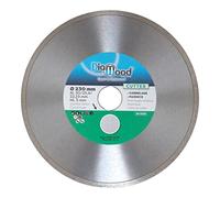 DIAMWOOD - Disco diamantato per piastrelle e maiolica per smerigliatrice | Lama diamantata da taglio professionale | Diametro 230 mm | Foro 30/25,4/22,23 mm | Altezza cerchione 5 mm | CUTTER
