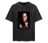 DIAN PIN KE Above The Law Steven Seagal Action Movie Vintage Short Sleeve Men Women T-Shirts Washed Cotton Size L
