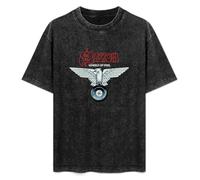 DIAN PIN KE Saxon Wheels of Steel 1980 Vintage Short Sleeve Men Women T-Shirts Washed Cotton Size XL