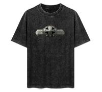DIAN PIN KE Space 1999 Eagle Retro TV Show Film 90S 80S Spaceship Vintage Streetwear T-Shirt Washed Unisex Tops Size XL