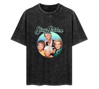 DIAN PIN KE The Golden Girls Stay Golden Fans Gifts Vintage Short Sleeve Men Women T-Shirts Washed Cotton Size XXL