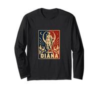 Diana Dea Romana Cacciatrice Luna Cervo Foresta Maglia a Manica
