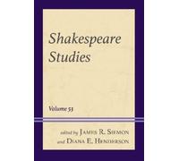 Diana E. Henderson Shakespeare Studies (Copertina rigida) Shakespeare Studies