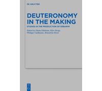 Diana Edelman Deuteronomy in the Making (Copertina rigida)