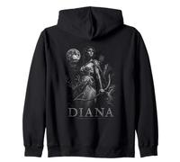 Diana Luna e la dea Cacciatrice Romana | Mito del Guerriero Felpa con Cappuccio