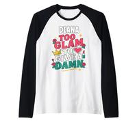 Diana Personalized Women's Gift Custom Diana Maglia con Maniche Raglan