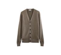 Diana Studio - Cardigan basico, Beige-Taupe, Uomo, 100% Lana Merino, maniche lunghe , Taglia S, Regular Fit