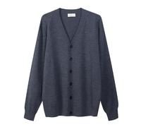 Diana Studio - Cardigan Basico, Grigio, Uomo, 100% Lana Merino, Maniche Lunghe, Taglia M, Regular Fit