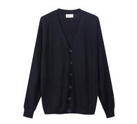 Diana Studio - Cardigan basico, Nero, Uomo, 100% Lana Merino, maniche lunghe , Taglia XL, Regular Fit