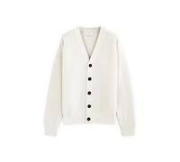 Diana Studio - Cardigan in Lana Bianco Perla, Uomo, maniche lunghe, Taglia S, Regular Fit