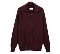 Diana Studio - Giacca con Bottoni in Lana Merino, Uomo, Maniche Lunghe, Casual Fit, Bordeaux, Taglia L