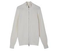 Diana Studio - Giacca con Zip in 100% Lana Merino, Uomo, Maniche Lunghe, Bianco, Taglia XL