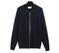 Diana Studio - Giacca con Zip in 100% Lana Merino, Uomo, Maniche Lunghe, Blu Navy, Taglia M