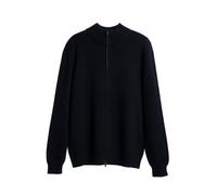Diana Studio, Giacca Full Zip in maglia Nero Uomo, 100% Cotone, maniche lunghe, taglia M, regular fit