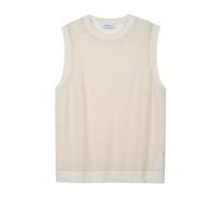 Diana Studio, Gilet Traforato in Maglia - Uomo, 100% Cotone, Smanicato, Casual Fit, Bianco Ecru, L