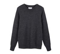 Diana Studio - Girocollo Boxy Oversize in 100% Lana Shetland, Uomo, Maniche Lunghe, Grigio, Taglia XL