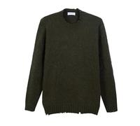 Diana Studio - Girocollo Garzato in Alpaca, Verde Militare, Uomo, Maniche Lunghe, Taglia L, Regular Fit