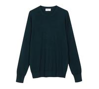 Diana Studio Girocollo in Lana Merino Maglione, Verde Scuro, M Uomo