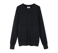 Diana Studio Girocollo in Maglia in Cotone Pullover, Nero, XXL Uomo